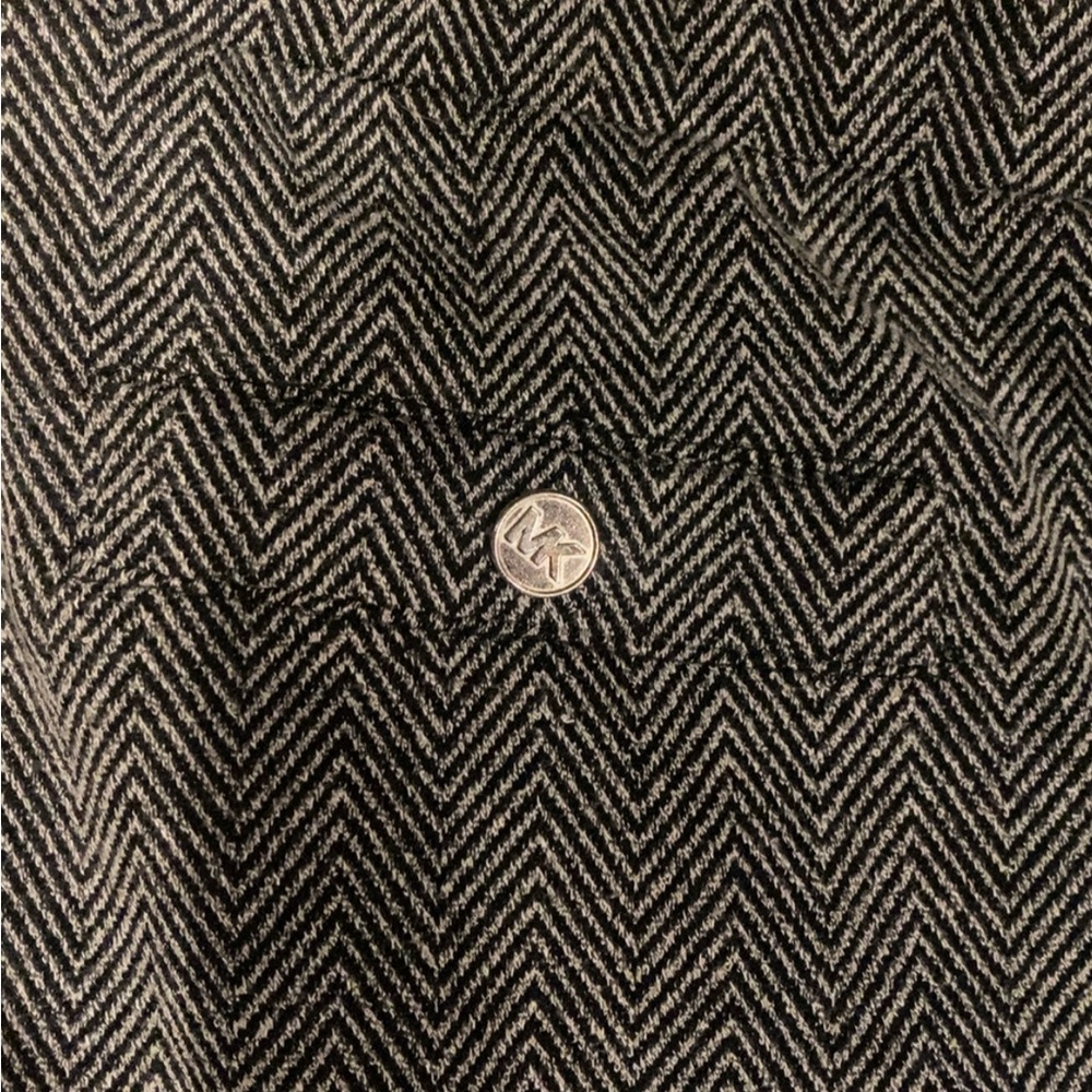 Michael Kors Women's Pants Size XL Gray Cropped Wide Leg Pull On Stretch - Picture 4 of 5